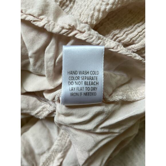 Altar'd State Womens Size S Ruffled Cream Color Open Back Mini Dress - Picture 5 of 5